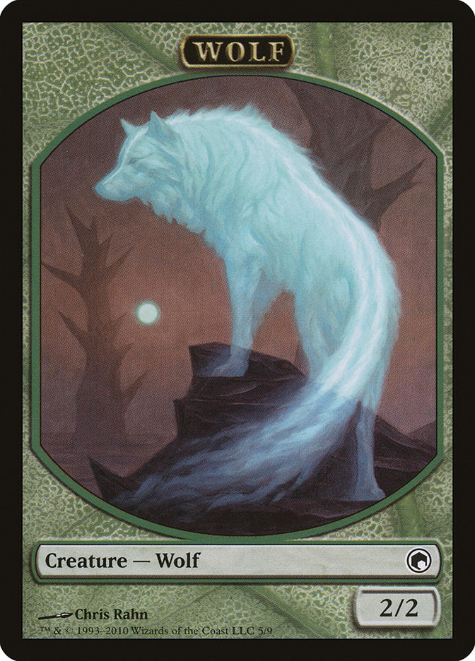 {T} Wolf Token [Scars of Mirrodin Tokens][TSOM 005]