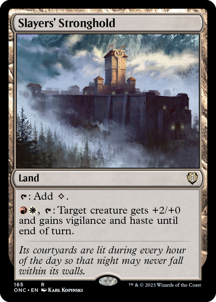 {R} Slayers' Stronghold [Phyrexia: All Will Be One Commander][ONC 165]