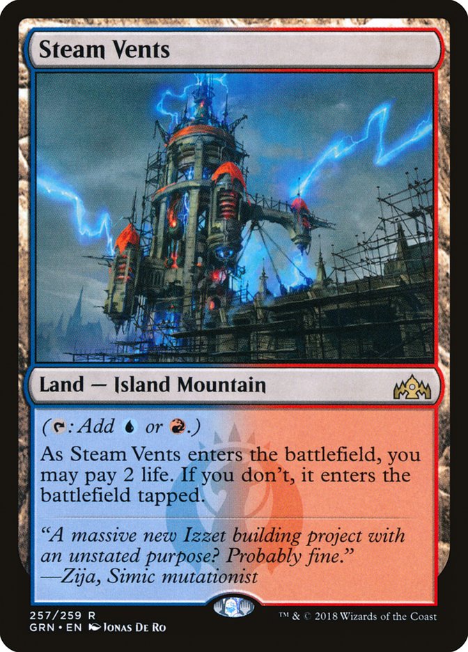 {R} Steam Vents [Guilds of Ravnica][GRN 257]