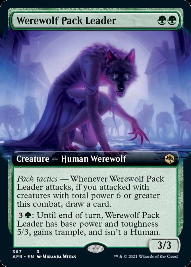 {R} Werewolf Pack Leader (Extended Art) [Dungeons & Dragons: Adventures in the Forgotten Realms][AFR 387]