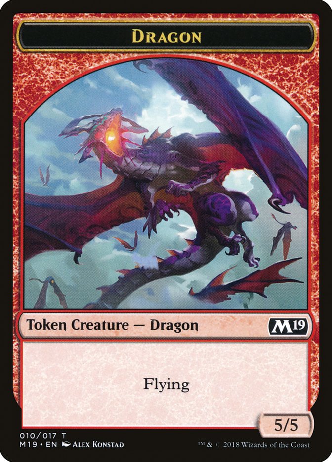 {T} Dragon Token (010/017) [Core Set 2019 Tokens][TM19 010]