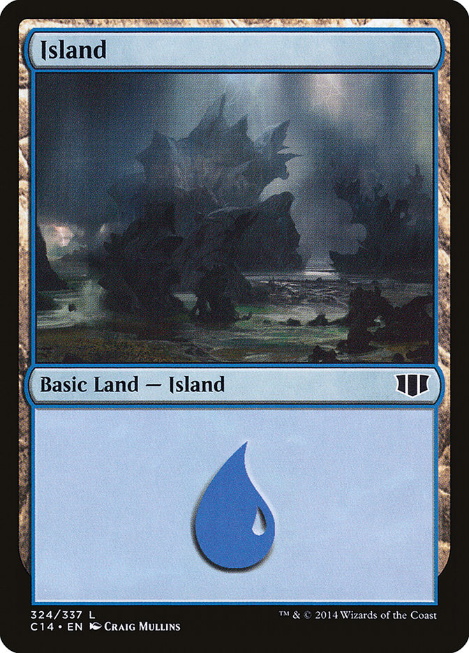 {B}[C14 324] Island (324) [Commander 2014]