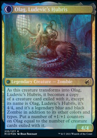 {R} Ludevic, Necrogenius // Olag, Ludevic's Hubris [Innistrad: Midnight Hunt Prerelease Promos][PR MID 233]