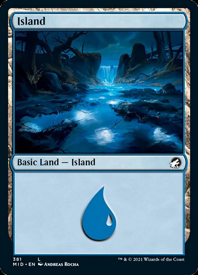 {B}[MID 381] Island (381) [Innistrad: Midnight Hunt]