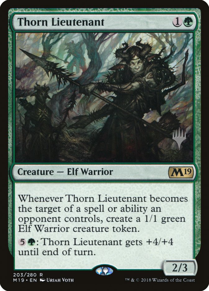 {R} Thorn Lieutenant (Promo Pack) [Core Set 2019 Promos][PP M19 203]