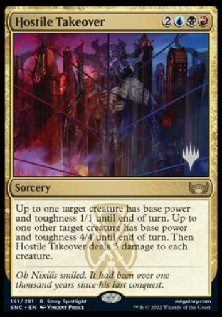 {R} Hostile Takeover (Promo Pack) [Streets of New Capenna Promos][PP SNC 191]