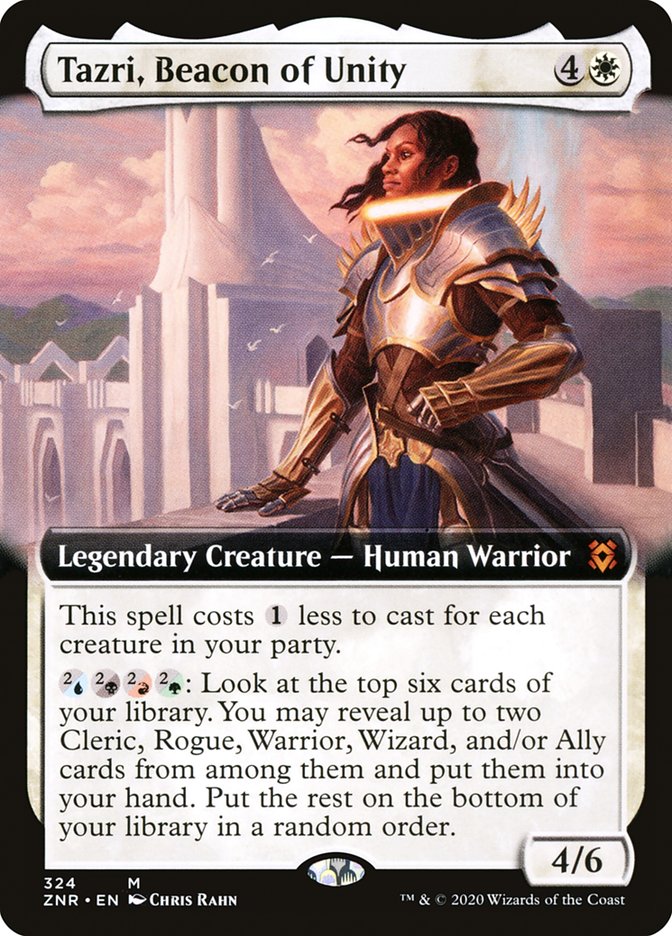 {R} Tazri, Beacon of Unity (Extended Art) [Zendikar Rising][ZNR 324]