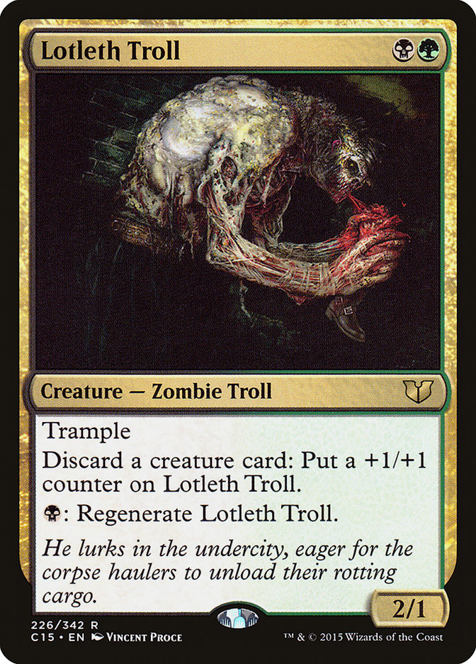 {R} Lotleth Troll [Commander 2015][C15 226]