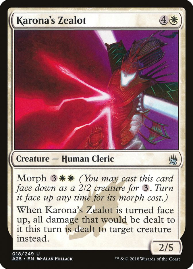 {C} Karona's Zealot [Masters 25][A25 018]