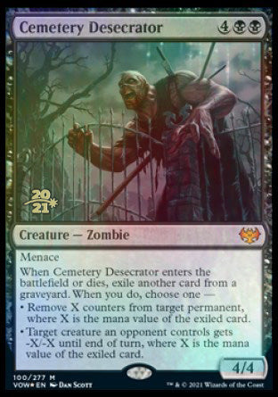 {@R} Cemetery Desecrator [Innistrad: Crimson Vow Prerelease Promos][PR VOW 100]