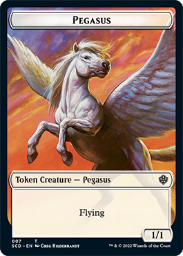 {C} Pegasus // Thopter Double-Sided Token [Starter Commander Decks][SCD 000]