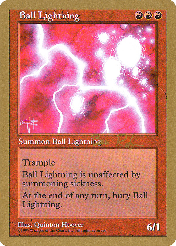 {R} Ball Lightning (Ben Rubin) [World Championship Decks 1998][GB WC98 BR210]