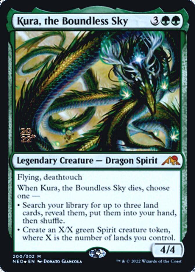 {R} Kura, the Boundless Sky [Kamigawa: Neon Dynasty Prerelease Promos][PR NEO 200]