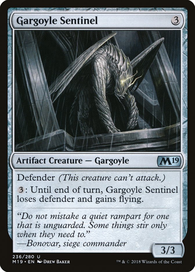 {C} Gargoyle Sentinel [Core Set 2019][M19 236]