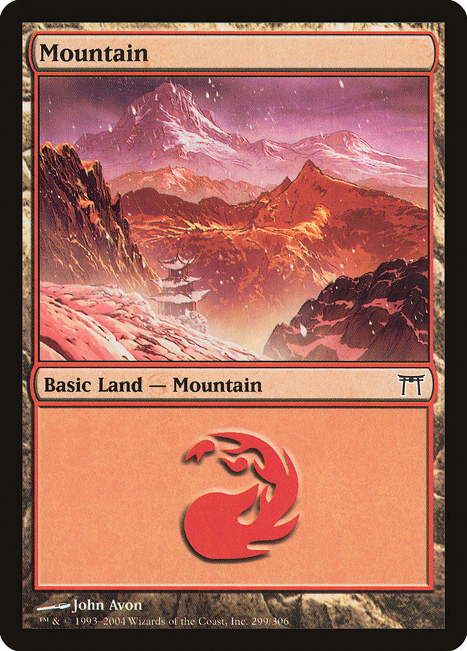 {B}[CHK 299] Mountain (299) [Champions of Kamigawa]