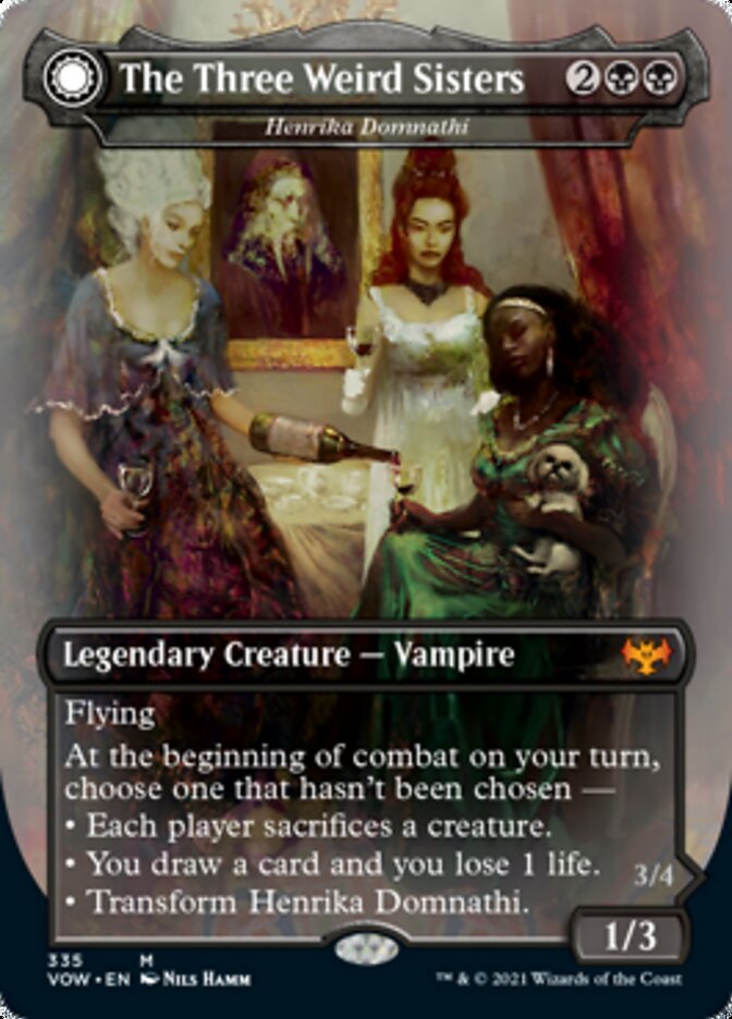 {R} Henrika Domnathi // Henrika, Infernal Seer - The Three Weird Sisters // Fiends of Darkest Night [Innistrad: Crimson Vow][VOW 335]