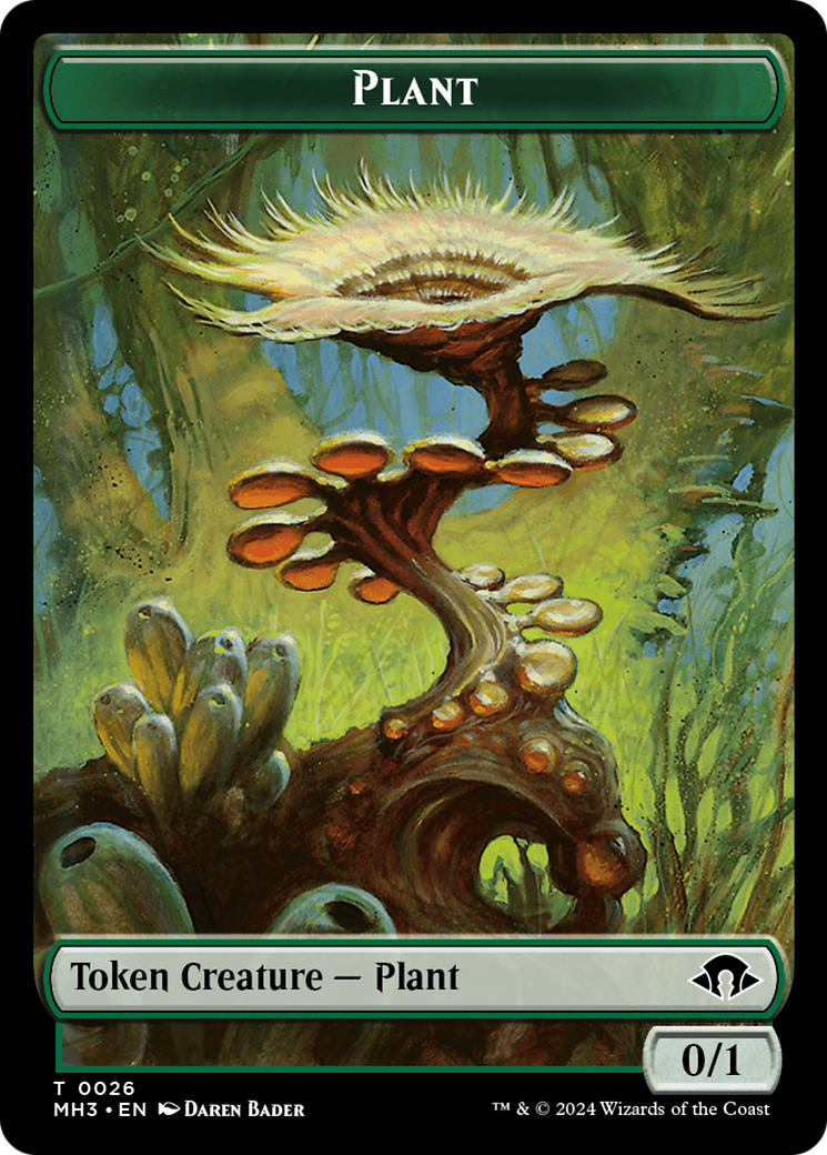 {T} Zombie // Plant Double-Sided Token [Modern Horizons 3 Tokens][TMH3 21//26]