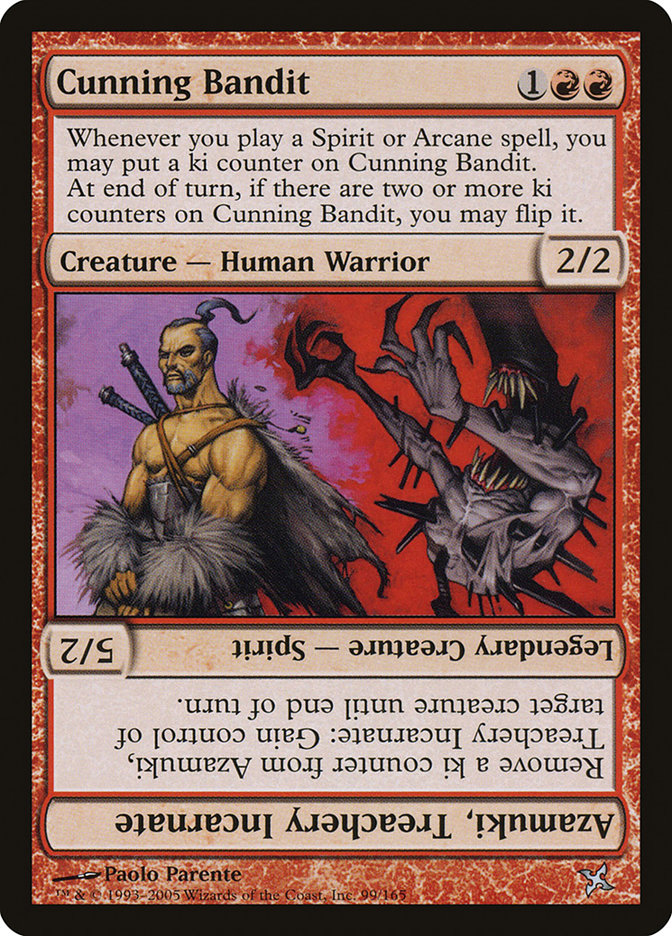 {C} Cunning Bandit // Azamuki, Treachery Incarnate [Betrayers of Kamigawa][BOK 099]