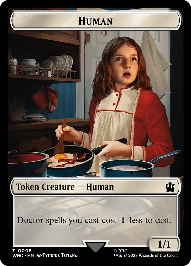 {T} Human (0005) // Alien Insect Double-Sided Token [Doctor Who Tokens][TWHO 5//19]