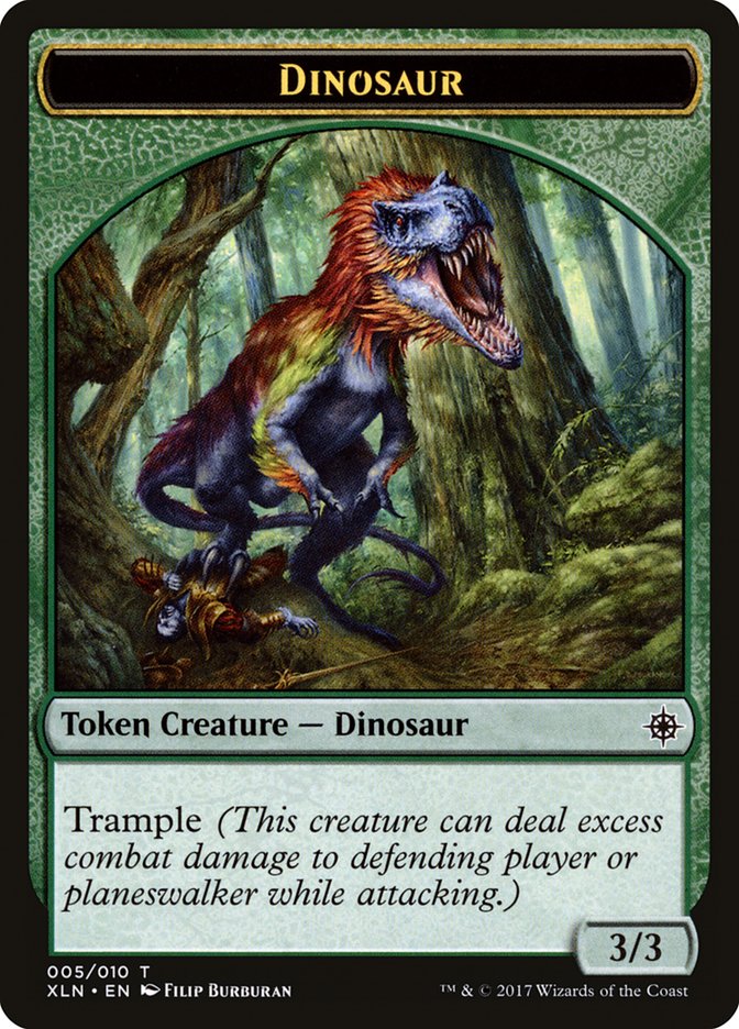 {T} Dinosaur Token [Ixalan Tokens][TXLN 005]