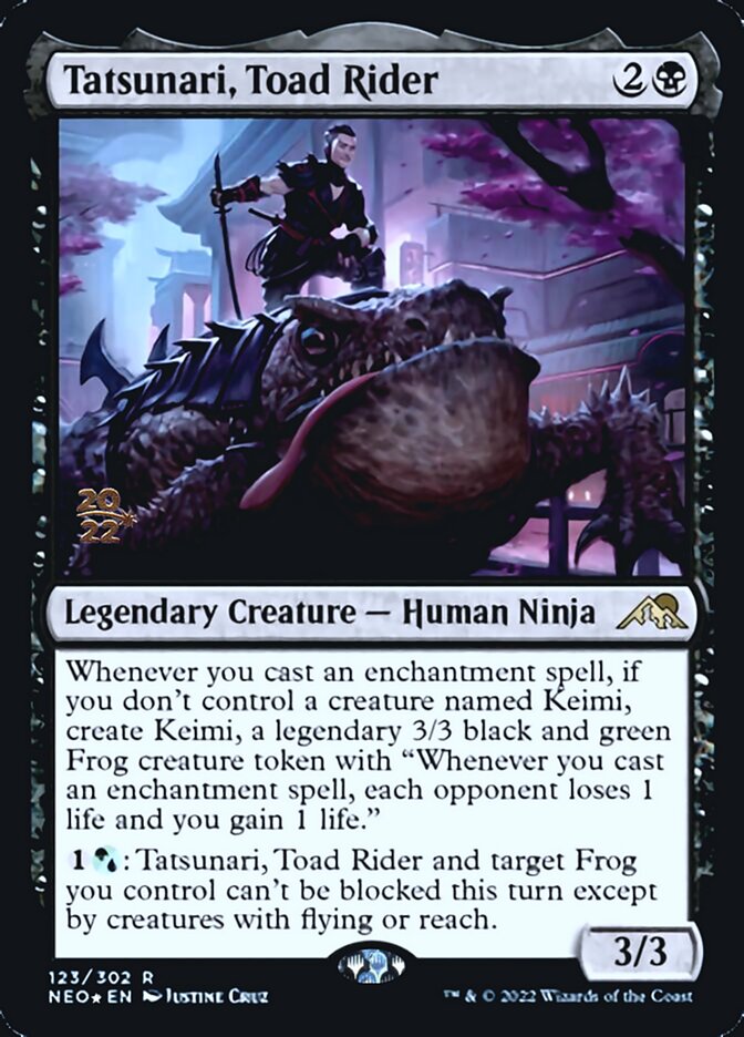 {R} Tatsunari, Toad Rider [Kamigawa: Neon Dynasty Prerelease Promos][PR NEO 123]