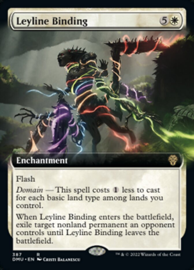 {@R} Leyline Binding (Extended Art) [Dominaria United][DMU 387]