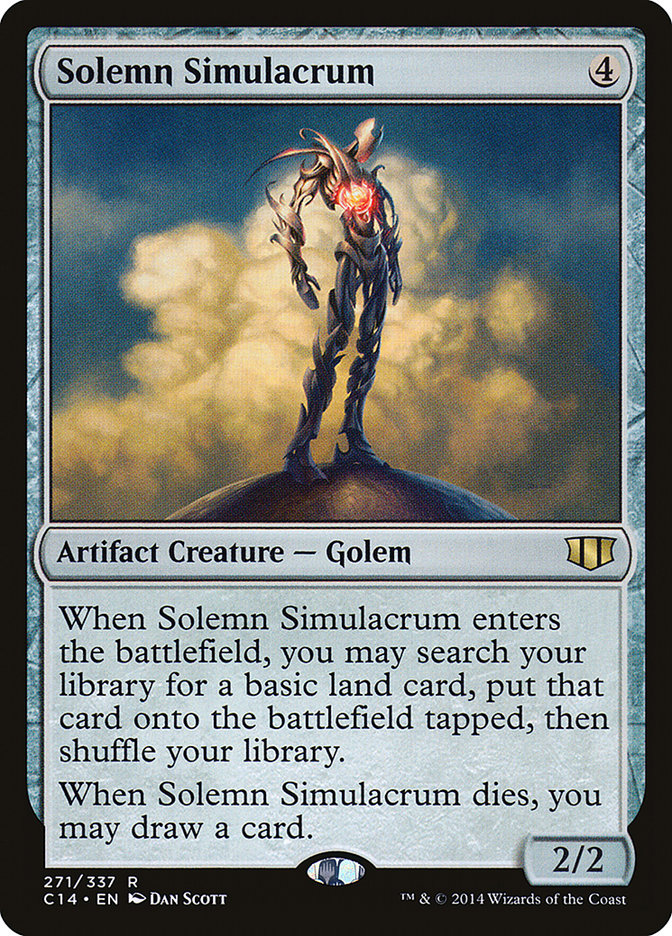 {R} Solemn Simulacrum [Commander 2014][C14 271]