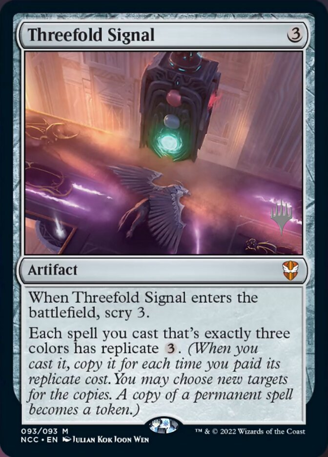 {R} Threefold Signal (Promo Pack) [Streets of New Capenna Commander Promos][PP NCC 093]