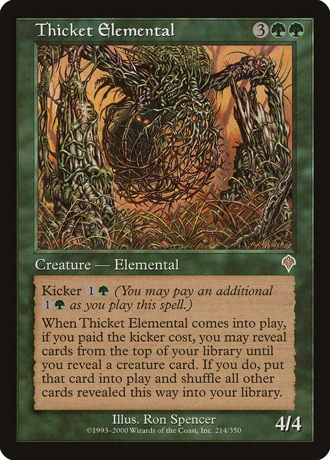 {R} Thicket Elemental [Invasion][INV 214]