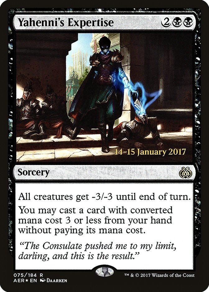 {R} Yahenni's Expertise [Aether Revolt Prerelease Promos][PR AER 075]