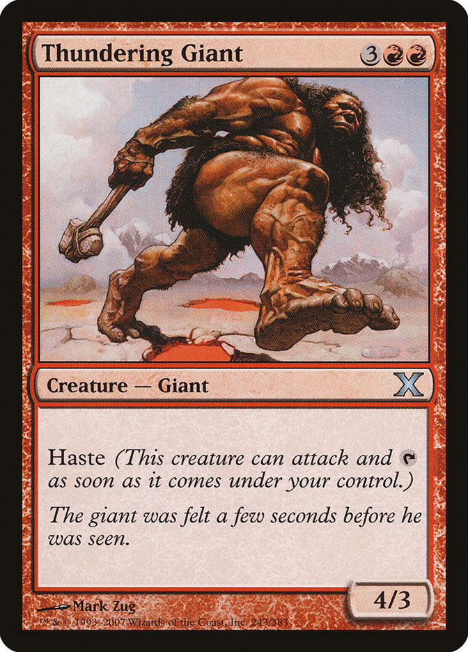 {C} Thundering Giant [Tenth Edition][10E 243]