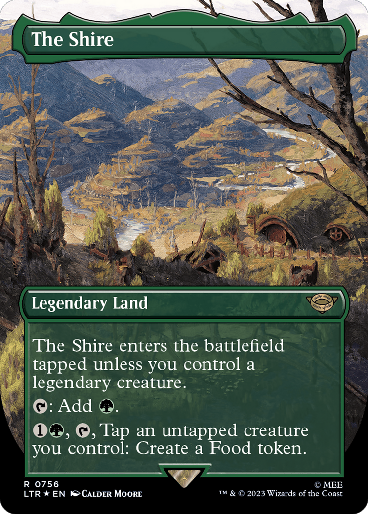 {R} The Shire (Borderless) (Surge Foil) [The Lord of the Rings: Tales of Middle-Earth][LTR 756]