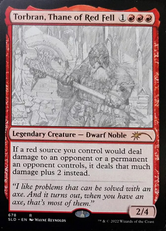 {R} Torbran, Thane of Red Fell (Sketch) [Secret Lair Drop Promos][SLD 678]