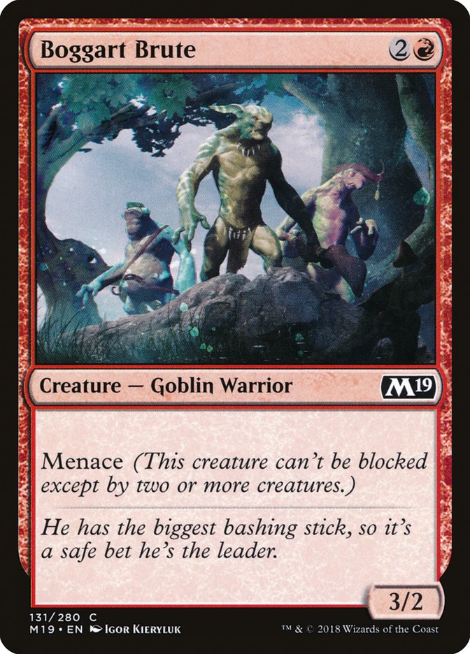 {C} Boggart Brute [Core Set 2019][M19 131]