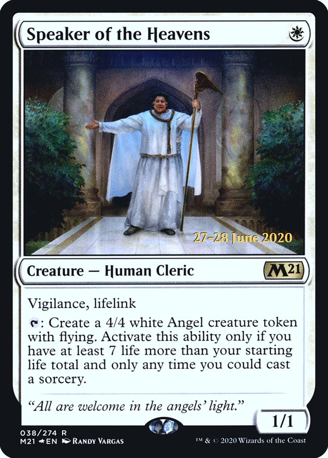 {R} Speaker of the Heavens [Core Set 2021 Prerelease Promos][PR M21 038]