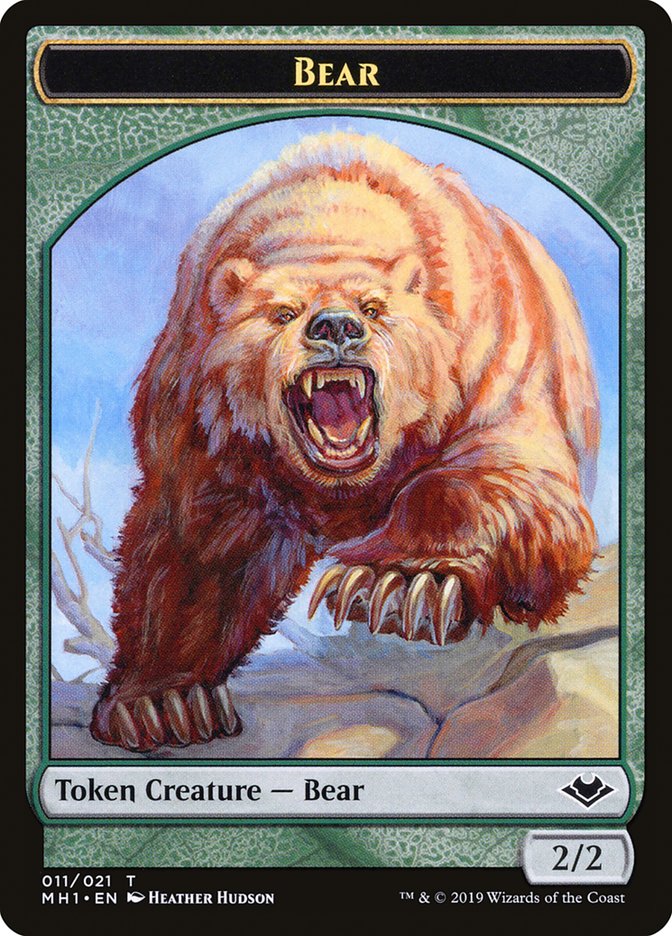 {T} Zombie (007) // Bear (011) Double-sided Token [Modern Horizons Tokens][TMH1 007]