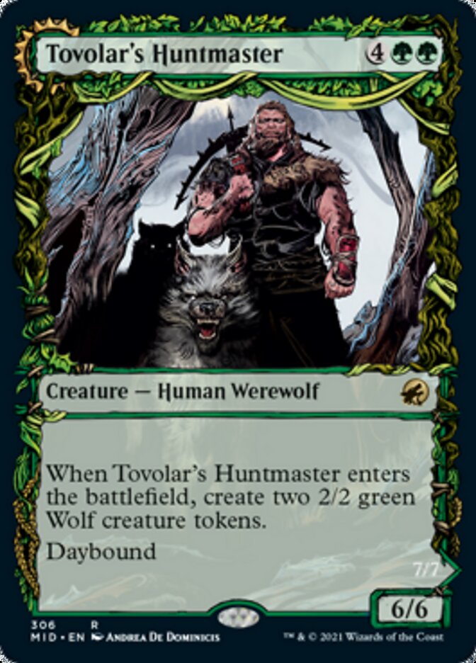 {R} Tovolar's Huntmaster // Tovolar's Packleader (Showcase Equinox) [Innistrad: Midnight Hunt][MID 306]