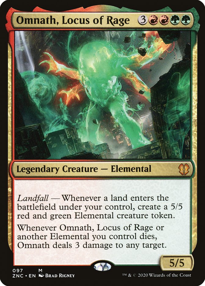 {R} Omnath, Locus of Rage [Zendikar Rising Commander][ZNC 097]