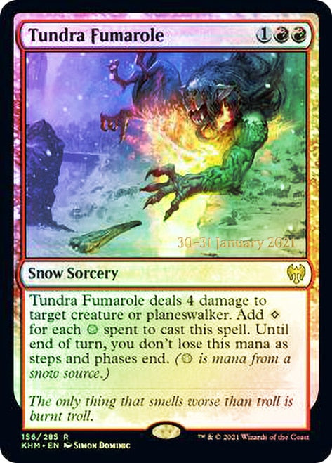 {R} Tundra Fumarole [Kaldheim Prerelease Promos][PR KHM 156]