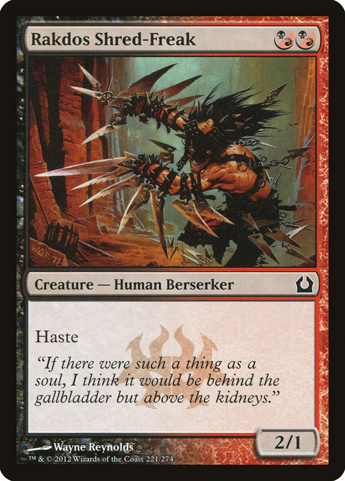 {C} Rakdos Shred-Freak [Return to Ravnica][RTR 221]