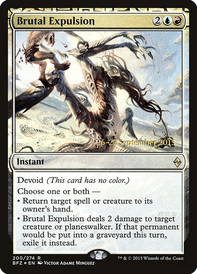 {R} Brutal Expulsion [Battle for Zendikar Prerelease Promos][PR BFZ 200]