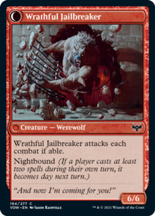 {C} Weary Prisoner // Wrathful Jailbreaker [Innistrad: Crimson Vow][VOW 184]