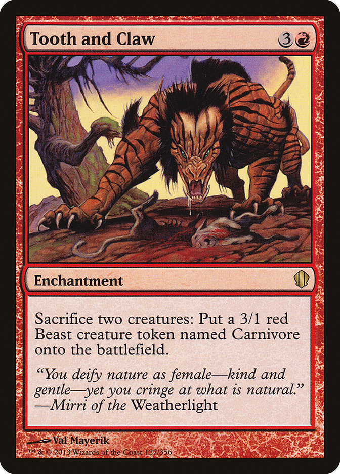 {R} Tooth and Claw [Commander 2013][C13 127]