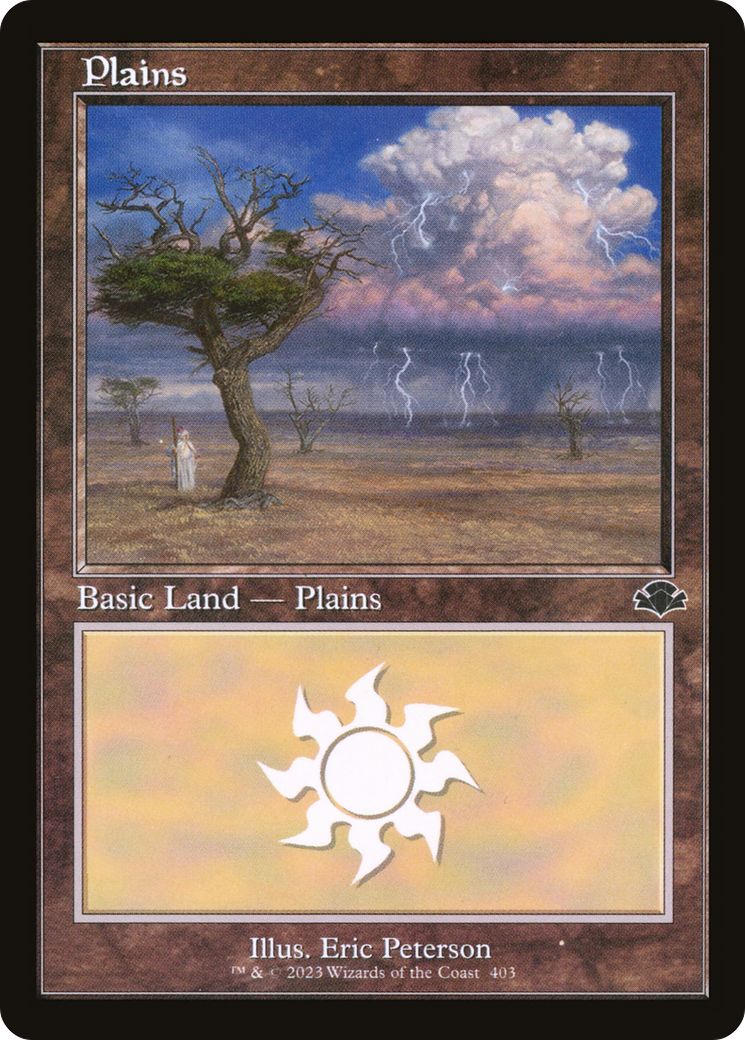 {B} Plains (403) (Retro) [Dominaria Remastered][DMR 403]