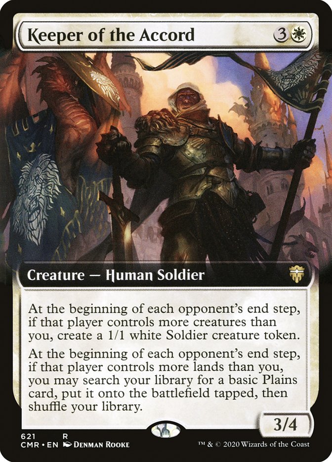 {R} Keeper of the Accord (Extended Art) [Commander Legends][CMR 621]