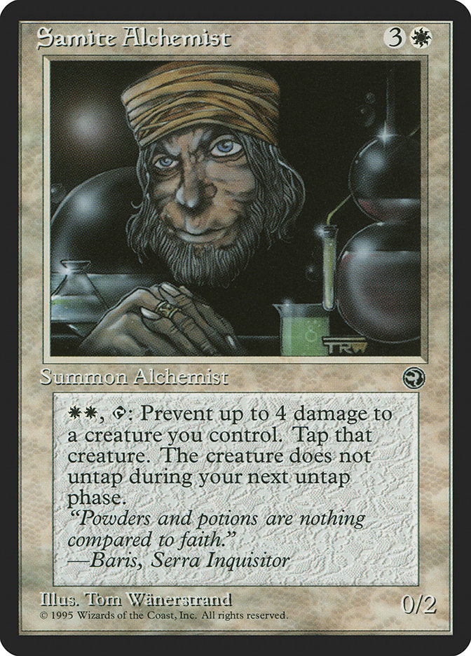 {C} Samite Alchemist (Baris Flavor Text) [Homelands][HML 13B]