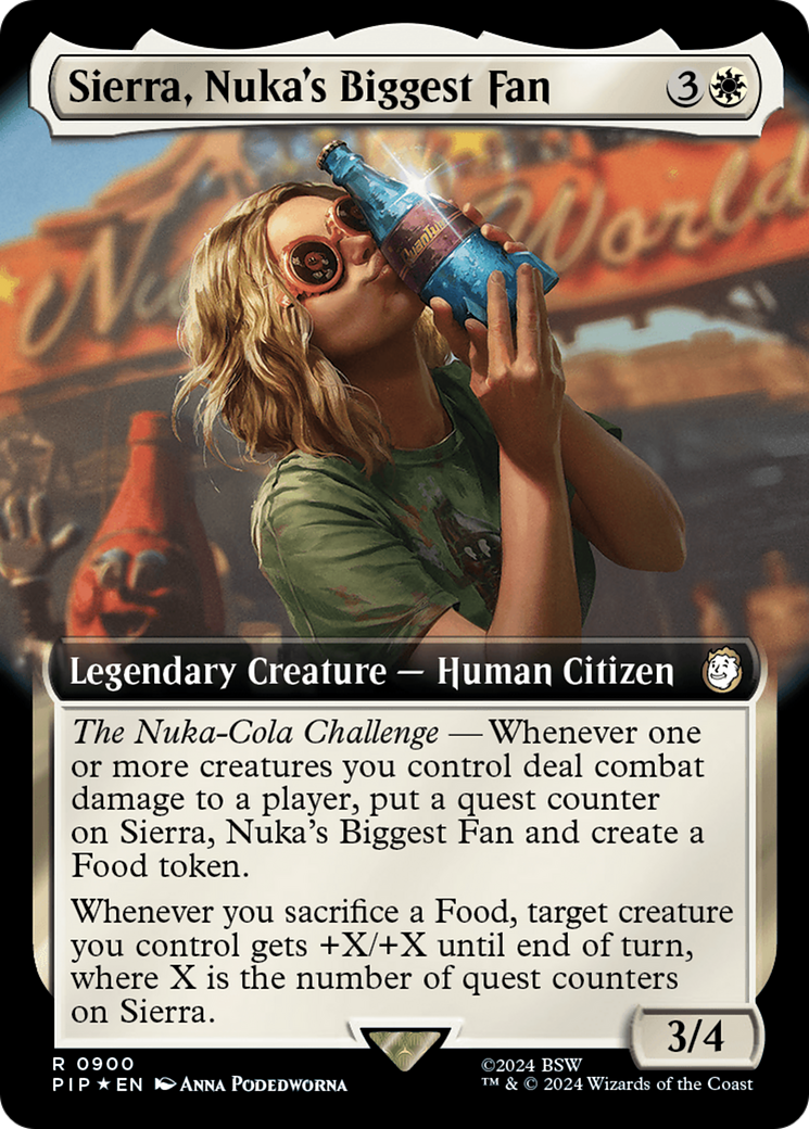 {R} Sierra, Nuka's Biggest Fan (Extended Art) (Surge Foil) [Fallout][PIP 900]