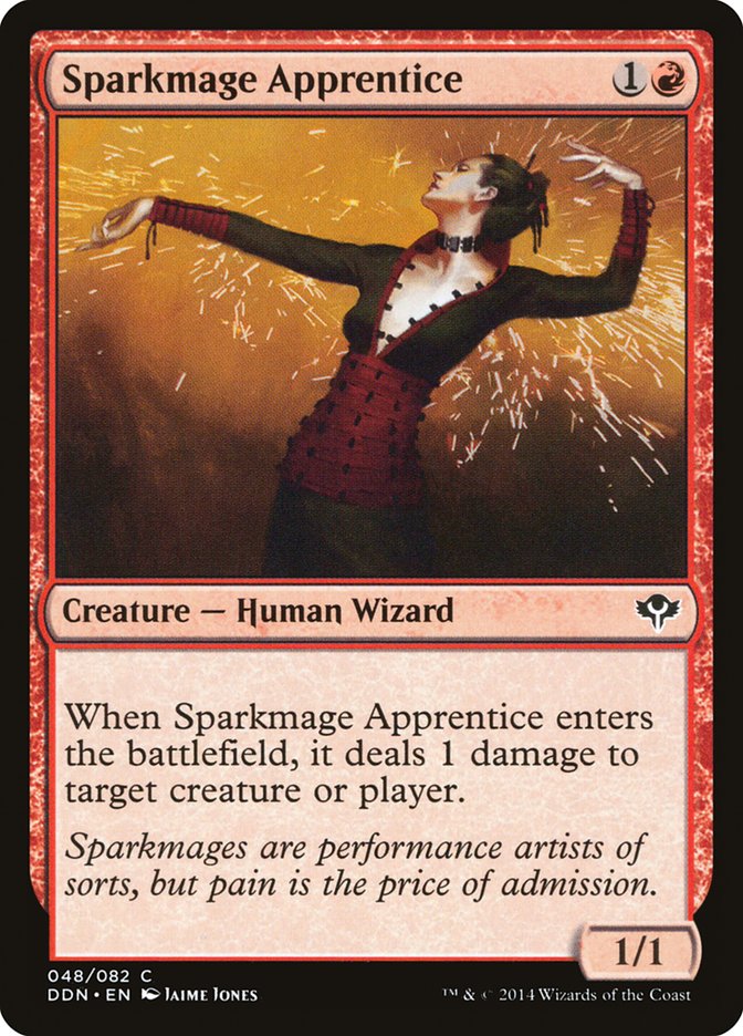 {C} Sparkmage Apprentice [Duel Decks: Speed vs. Cunning][DDN 048]