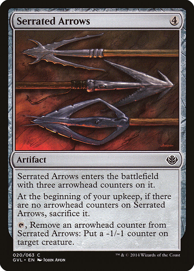 {C} Serrated Arrows (Garruk vs. Liliana) [Duel Decks Anthology][GVL 020]