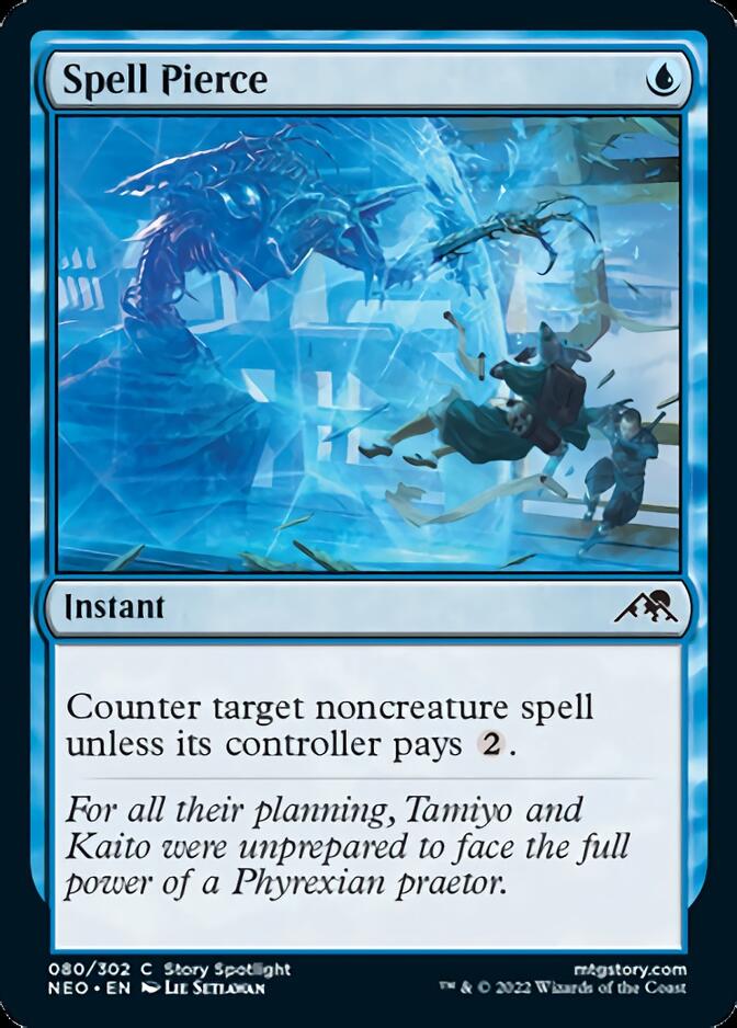 {C} Spell Pierce [Kamigawa: Neon Dynasty][NEO 080]